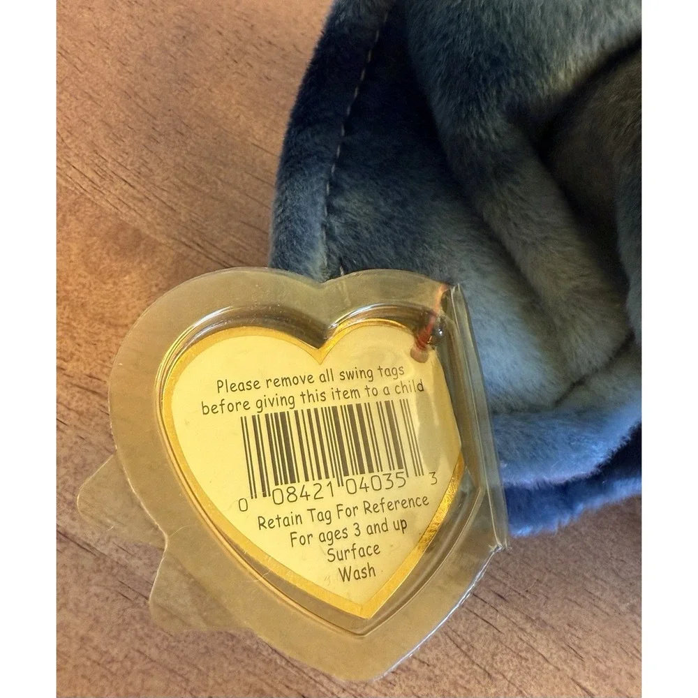 Batty‎ Tye-Dye Beanie Baby WITH ERRORS 1996/1998 MISPRINT Rare EUC Vintage